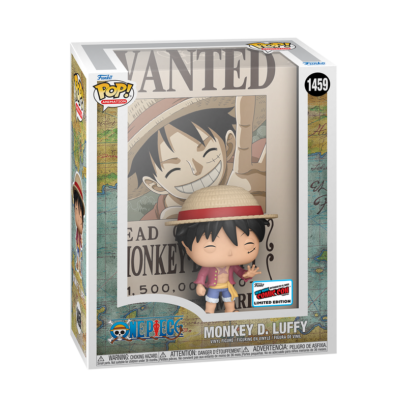 Animation: One Piece: Monkey D. Luffy Wanted Poster (2023 NYCC Con Sticker)