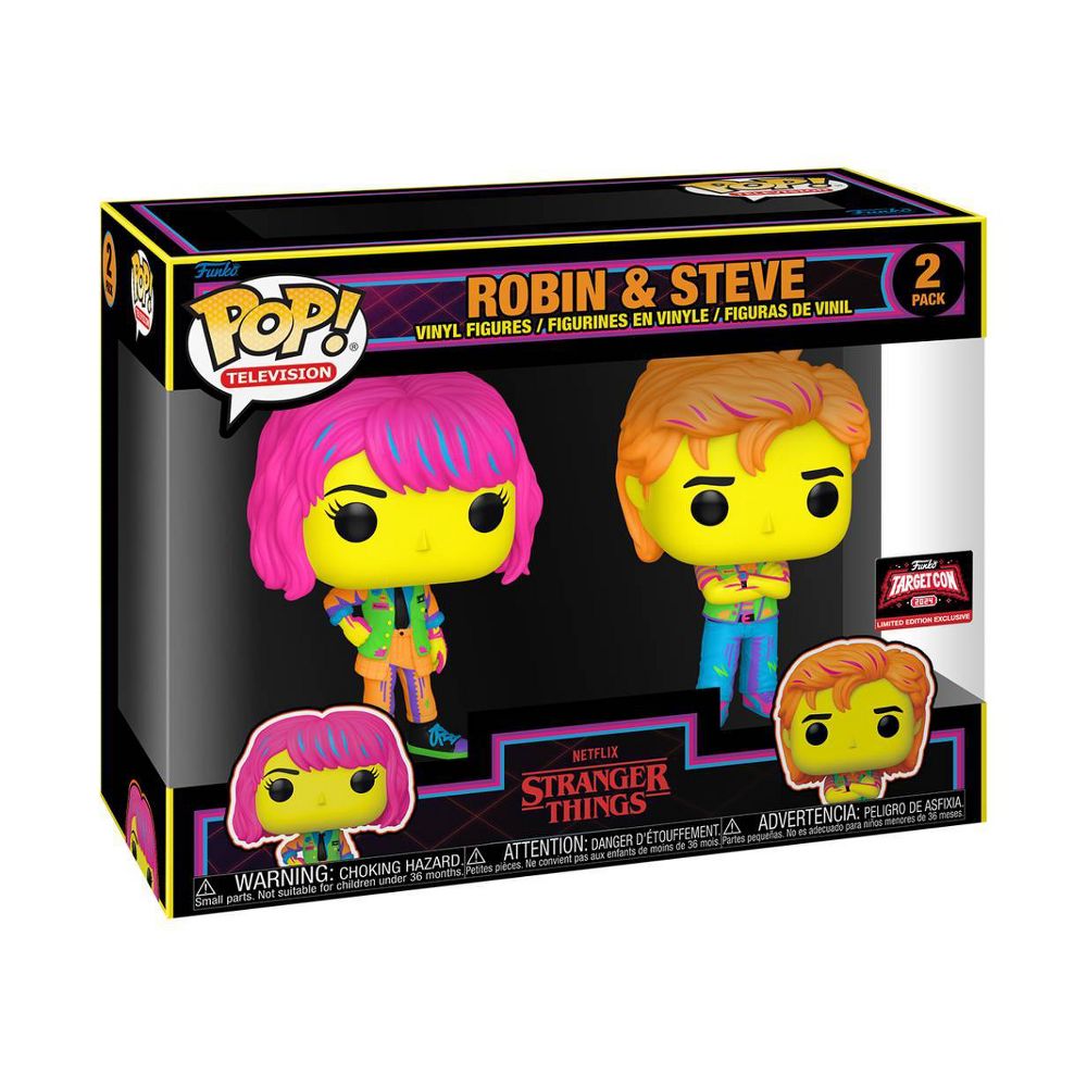 Television: Stranger Things: Robin & Steve (Black Light) (Target Con 2024 Exclusive)