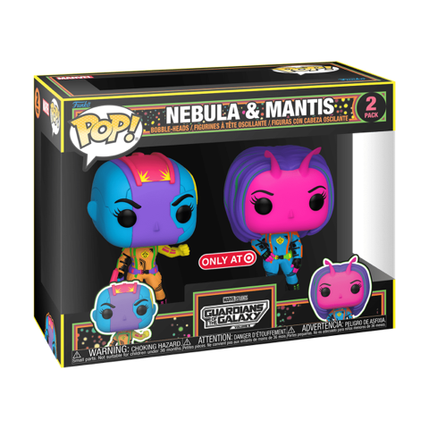 Marvel: Guardians Of The Galaxy: Black Light Nebula & Mantis (2 Pack) (Target Exclusive)