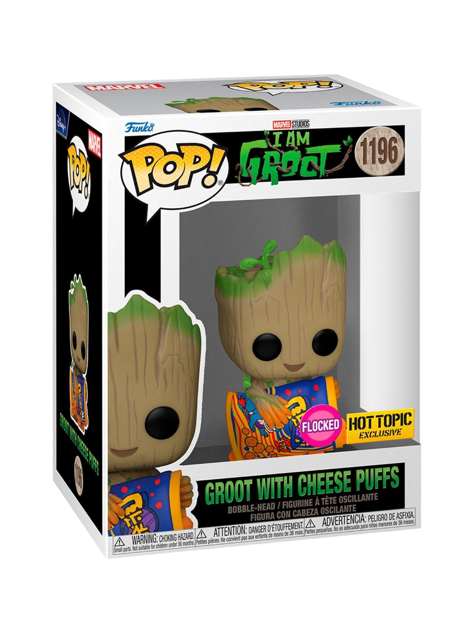 Marvel: I am Groot: Groot With Cheese Puffs (Flocked) (Hot Topic Exclusive)